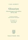 Carl Schmitt: Glossarium., Buch