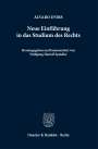 Álvaro d'Ors: Neue Einführung in das Studium des Rechts, Buch