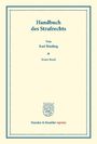 Karl Binding: Handbuch des Strafrechts, Buch