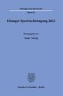 : Erlanger Sportrechtstagung 2022, Buch