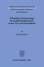 Michael Hendricks: Öffentliche Durchsetzung des Insiderhandelsverbots in den USA und Deutschland, Buch