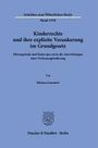 Miriam Lemmert: Kinderrechte und ihre explizite Verankerung im Grundgesetz, Buch