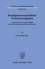 Michael Niklas Mayer: Berufsgenossenschaftliches Wissensmanagement, Buch