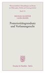 Michael Kloepfer: Posterioritätsgrundsatz und Verfassungsrecht, Buch