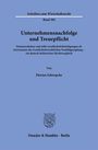 "Unternehmensnachfolge und Treuepflicht" von Florian Schwepcke. Blauer Hintergrund mit Verlagssignet unten.