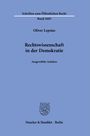 "Schriften zum Öffentlichen Recht", Band 1603, Oliver Lepsius, "Rechtswissenschaft in der Demokratie" sowie ein stilisiertes Logo.