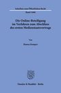 "Die Online-Beteiligung im Verfahren zum Abschluss des ersten Medienstaatsvertrags" von Hanna Kemper, Schriften zum Öffentlichen Recht, Band 1606. Duncker & Humblot, Berlin. Unten ein Logo mit einer Figur.