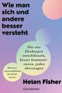 Buchtitel: "Wie man sich und andere besser versteht". Autorin: Helen Fisher. Hintergrund: Bunte Kreise, verlaufend.