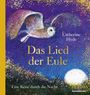 "Das Lied der Eule", "Catherine Hyde", "Eine Reise durch die Nacht", "Wunderraum". Gemälde einer fliegenden Eule im Nachthimmel.