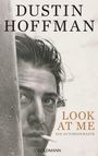 Großer Text: "DUSTIN HOFFMAN". Darunter ein Gesicht mit Zigarette, geheimnisvoller Ausdruck. Logo: "GOLDMANN". 