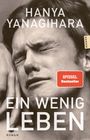 Der Text zeigt: HANYA YANAGIHARA, EIN WENIG LEBEN, SPIEGEL Bestseller. Schwarz-weißes Gesicht in emotionalem Ausdruck.
