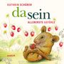 KATHRIN SCHÄRER. da sein. ALLERERSTE GEFÜHLE. HANSER. Eine Illustration einer Maus mit Erdbeeren.