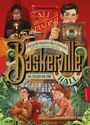 Ein Cover mit Text: "Ali Standish. Das geheimnisvolle Internat der besonderen Talente. Baskerville Hall. Das Zeichen der Fünf."