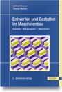"Entwerfen und Gestalten im Maschinenbau" mit buntem, geometrischem Muster und blauer Umrandung.