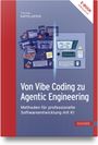 "Von Vibe Coding zu Agentic Engineering" - Buchcover mit Computer-Illustration, Code, Pizza und "E-Book inklusive"-Hinweis.