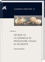 Texte: SONDERSCHRIFTEN 29, Linda Adorno, SELINUS VII: LA CERAMICA DI PRODUZIONE LOCALE DI SELINUNTE, Nascita ed evoluzione. Oben ein Bild von antiker Keramik.