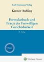 Text: "Kersten · Bühling, Formularbuch und Praxis der Freiwilligen Gerichtsbarkeit, 28. Auflage." Gelb-blaues Buchcover.