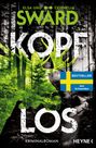 Text: "Bestseller aus Schweden". Ein großer weißer Schriftzug "KOPFLOS" vor einem Waldmotiv mit grünem Hirschkopf.