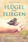 Titel: "Flügel zum Fliegen". Ein kleiner Spatz sitzt in einer ausgestreckten Hand, Hintergrund verschwommen.