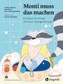 "Monti muss das machen. Ein Buch für Kinder mit einer Zwangsstörung." Illustration: Waschbär mit Seife und Waschbecken.