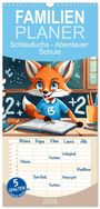 Sell Pixs:Sell: Familienplaner 2025 - Schlaufuchs - Abenteuer Schule mit 5 Spalten (Wandkalender, 21 x 45 cm) CALVENDO, KAL