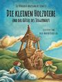 "Die kleinen Holzdiebe und das Rätsel des Juggernaut" von Ole Nymoen & Wolfgang M. Schmitt. Illustration eines hölzernen Wagens mit Figuren.