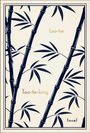Text: "Lao-tse, Tao-te-king, Insel". Illustration mit Bambusstangen und Blättern in elegantem Design.