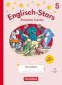 "Englisch-Stars Grammar Comics 5" mit einer Band aus Tieren: Kraken-Schlagzeuger, Fisch und Delphin spielen Musik.