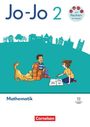 Titel: "Jo-Jo 2", "Mathematik", mit Rechenstrategien. Zwei Kinder spielen mit Blöcken und ein Hund ist dabei.