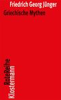 Friedrich Georg Jünger: Griechische Mythen, Buch