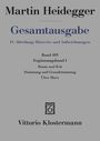 Martin Heidegger: Raum und Zeit - Stimmung und Grundstimmung - Über Marx, Buch