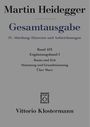 Martin Heidegger: Raum und Zeit - Stimmung und Grundstimmung - Über Marx, Buch