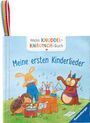 : Mein Knuddel-Knautsch-Buch: Meine ersten Kinderlieder; weiches Stoffbuch, waschbares Badebuch, Babyspielzeug ab 6 Monate, Buch