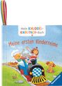 Volksgut: Mein Knuddel-Knautsch-Buch: Alle meine Kinderreime; weiches Stoffbuch, waschbares Badebuch, Babyspielzeug ab 6 Monate, Buch