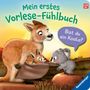 "Mein erstes Vorlese-Fühlbuch. Bist du ein Koala?" Illustration mit Känguru und Koala in einer Landschaft.