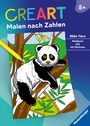 : Ravensburger CreArt Malen nach Zahlen ab 5: Süße Tiere, Malbuch, 48 Motive, Buch