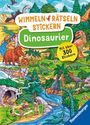 : Ravensburger Wimmeln, Rätseln, Stickern: Dinosaurier - Stickerbuch ab 4 Jahren, 13 Wimmelbilder, über 300 Sticker, Dinosaurier, Buch