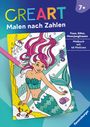 : Ravensburger CreArt Malen nach Zahlen ab 7: Feen, Elfen, Meerjungfrauen, Großes Malbuch, 48 Motive, Buch