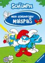 : Ravensburger Die Schlümpfe - Mein schlumpfiger Malspaß - Malheft für Kinder ab 5 Jahren - Große Wimmelszenen zum Ausmalen, Buch