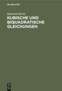 Heinrich Dörrie: Kubische und biquadratische Gleichungen, Buch