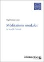 Virgil Cristian Lenoir: Méditations modales, Buch