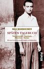 Max Mannheimer: Spätes Tagebuch, Buch