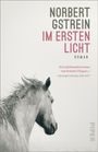 "Norbert Gstrein Im Ersten Licht. Ein Jahrhundertroman von brutaler Eleganz." Christoph Schröder, DIE ZEIT. Pferdeprofil.