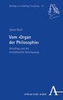 Sören Wulf: Vom 'Organ der Philosophie' – Schelling und die intellektuelle Anschauung. Blaues Cover, stilisierter Kopf oben rechts.