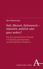 Text: "Boris Wandruszka: Gott, Mensch, Gottmensch – männlich, weiblich oder ganz anders?" Unten "VERLAG KARL ALBER". Hintergrund rot.