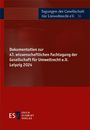 : Dokumentation zur 47. wissenschaftlichen Fachtagung der Gesellschaft für Umweltrecht e.V. Leipzig 2024, Buch