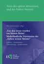 : "Van den seven vroeden van binnen Rome" - - Niederländische Versversion der "Sieben weisen Meister", Buch