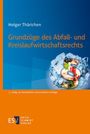 Holger Thärichen, Grundzüge des Abfall- und Kreislaufwirtschaftsrechts. Cover mit Mülleimer-Illustration und Verlag-Logo.