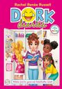 "Dork Diaries" oben. "Nikkis (nicht ganz so) fabelhafte Welt" unten. Vier Mädchen vor offenen Spinden, farbenfrohe Kleidung.