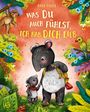NORA PAEHL: WAS DU AUCH FÜHLST, ICH HAB DICH LIEB. Tapire in Dschungelkulisse mit Affe und Papagei, bunte Pflanzen.